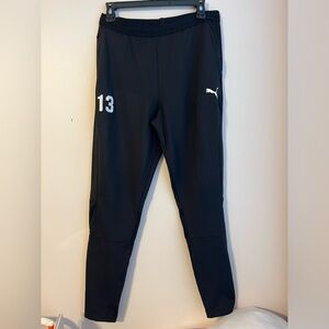 black puma sport joggers